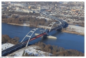 Otwarcie nowego mostu w Toruniu, grudzień 2013