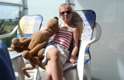Nina on holiday, summer 2013