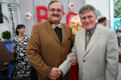 Together with the Minister of Economy, Piotr Woźniak, during the Grand Summer Gala of BCC, 2007