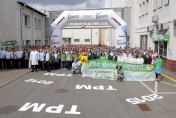 Opening the Nestle Continuous Excellence gate in Cereal Partners Poland plant in Toruń, April 2011