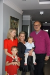 With granddaughters Pola and Nina, and daughter Paulina, November 2012 
