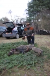 Hunting for wild boar, Dec. 2013