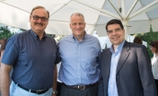 Z Davem Homerem, prezesem CPW, oraz Paulem Kiortsisem, szefem Nestle w Regionie Europy Południowo-Wschodniej podczas spotkania menedżerów CPW w Europie kontynentalnej, Ateny - czerwiec 2016