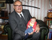 With a grandson Maks, spring 2013