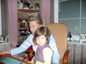 Nina with her Gandmother, February 2009