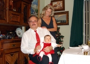 Grandparents together with the apple of our eyes - the granddaughter Nina Melania, Christams Eve of 2006